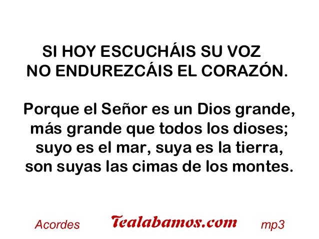 si hoy escuchais su voz mp3 si hoy escuchais su voz mp3